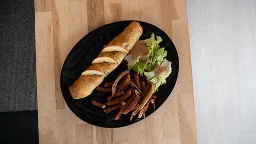 Roulé andouillette pommes